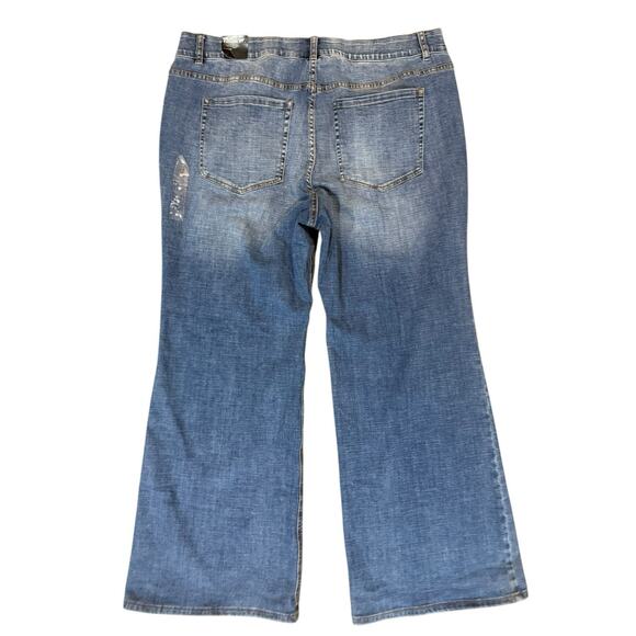 NWT Lane Bryant Venezia Mid Rise Stretch Denim Jeans Pants Women's Size 22 NEW - Picture 13 of 14